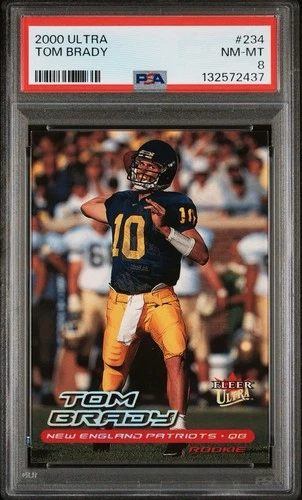 2000 Fleer Ultra - Tom Brady Rookie #234 PSA 8