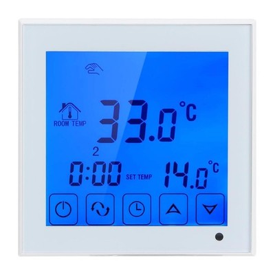 Thermostat, LCD Smart Electric Underfloor Heating Thermostat Temperature Controller ...