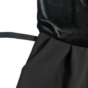 Spence Jumpsuit Womens 10 Black Velvet Keyhole Halter Lace Back Belted Straight