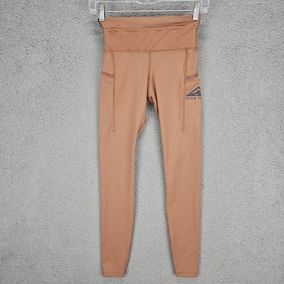 Womens Nike Trail Epic Luxe Full Length Tight Fit Trail Leggings Burnt Orange XS