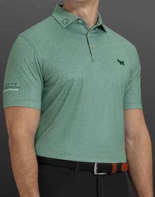 Scotty Cameron Bulldog Green Geo Print Polo - Masters Release