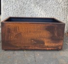 Fioriera Corten vaso architettura arredo urbano terrazzo vaso fiori design 60x30