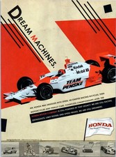 2008 Honda Motor Company Penske Racing Indy Car Vintage Print Ad Race Wall Art