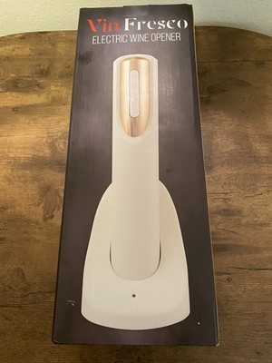 Vin Fresco Electric Wine Opener with Charging Base & Foil Cutter - Automatic ...