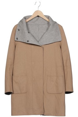 WEEKEND Max Mara Mantel Damen Jacke Parka Gr. EU 44 Schurwolle Beige #fb4xsz8