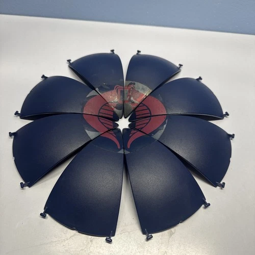 Vintage 1986 GI Joe Cobra Terror Drome Firebat Launch Silo Dome Door Set Part