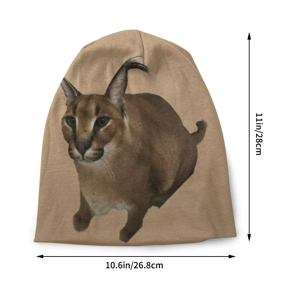 Big Floppa Meme Cat Cute Funny Caracal Cat Retro Historical