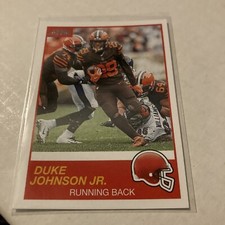 2019 Score Football #105 Duke Johnson Jr Browns