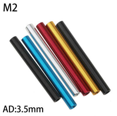 M2 Aluminium Rund Innengewinde Standoff Abstandshalter Muttern Muffe AD:3.5mm
