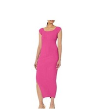ASTR the label Pink Ribbed Loriana Bodycon Dress