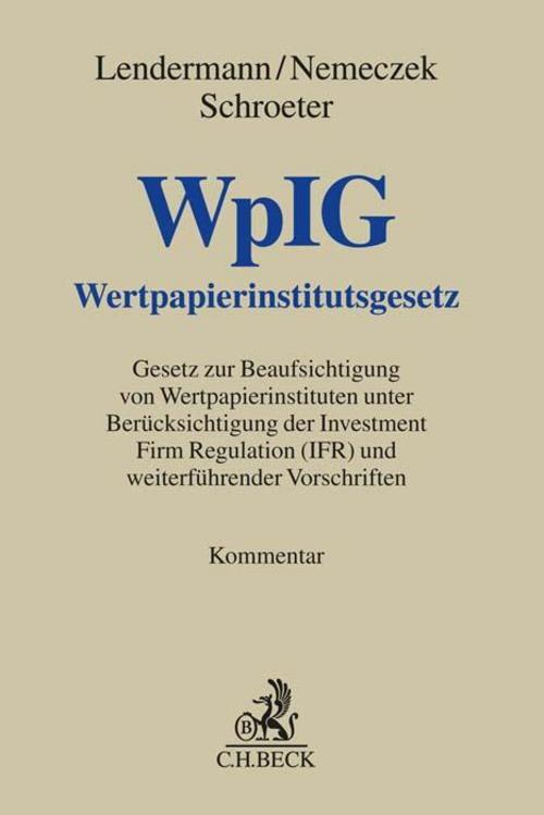 Thumbnail - Wertpapierinstitutsgesetz, Urs Benedikt Lendermann