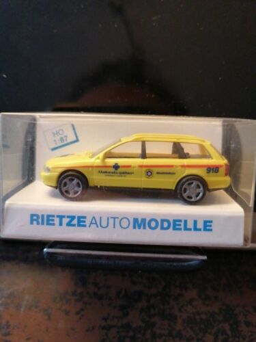 Rietze Auto Modelos 1:87 Paramédico alemán Audi A4 estado en caja - Imagen 1 de 1