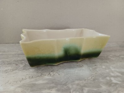 Vtg. UPCO #503 Ceramic Rectangular Planter, Yellow To Green Fade, pre-owned  | eBay