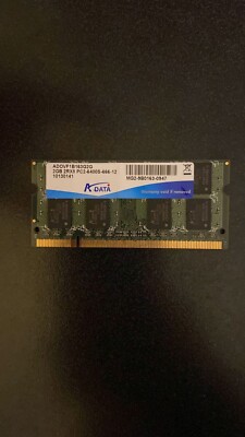 ADATA ADOVF1B163G2G 2GB SODIMM MODULE (A/N ADOVF1B163G2G) Used