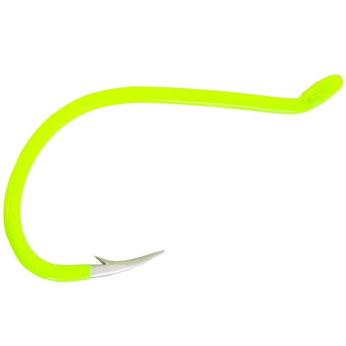 Gamakatsu Octopus Hooks - Chartreuse Color For Fly Tying & Fishing, Sizes 2,4,6,8