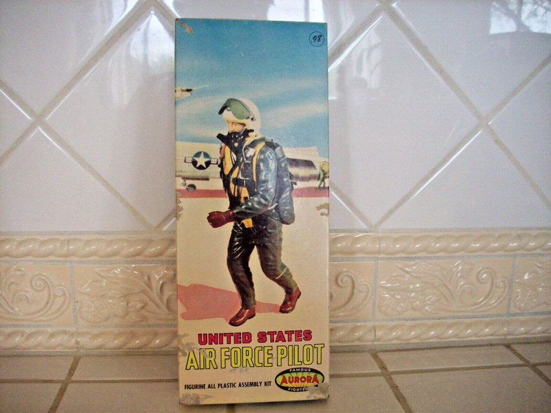 Vintage Aurora United States Air Force Pilot "1958" Kit (NO BOX-Parts Only)