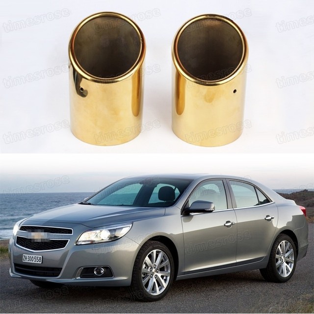 Golden Exhaust Muffler Tail Pipe Tip Tailpipe for Chevrolet Malibu 2013