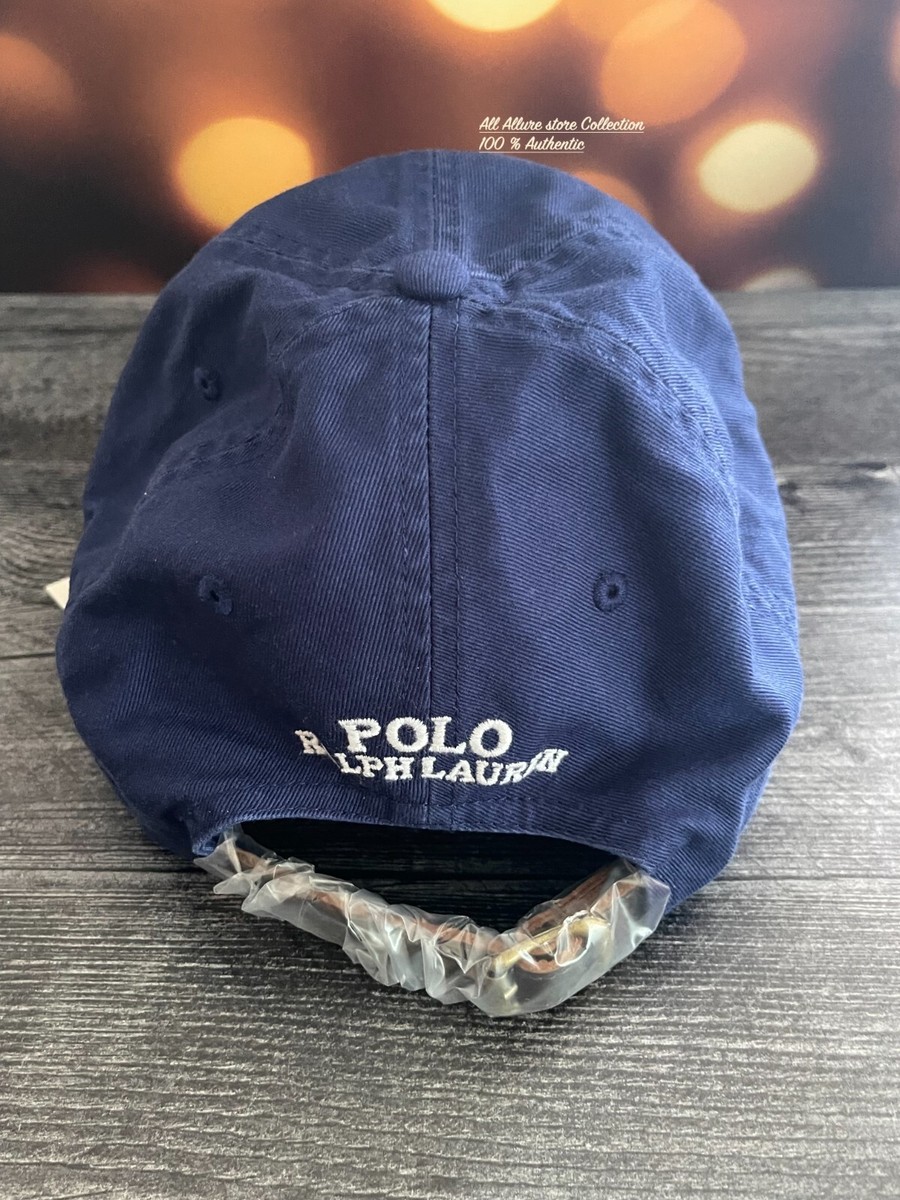 🐻Polo Ralph Lauren Polo Bear Mens Chino Adjustable Ball Cap Hat