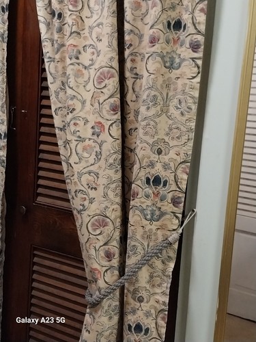 Par de cortinas vintage Ralph Lauren Provence - 84" de largo lavadas - algodón/forradas - Imagen 6 de 19