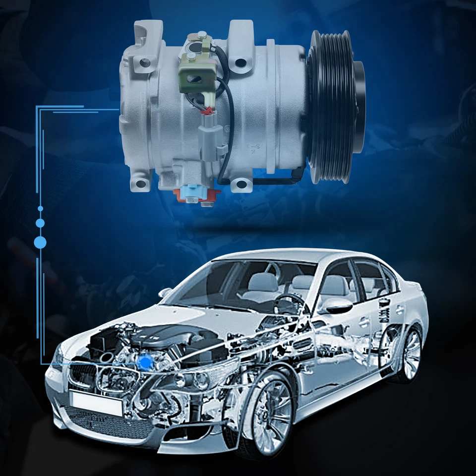 Compresor de aire acondicionado ECCPP para Toyota Camry para Highlander 2004-2005 2006 Foto 4 de 4