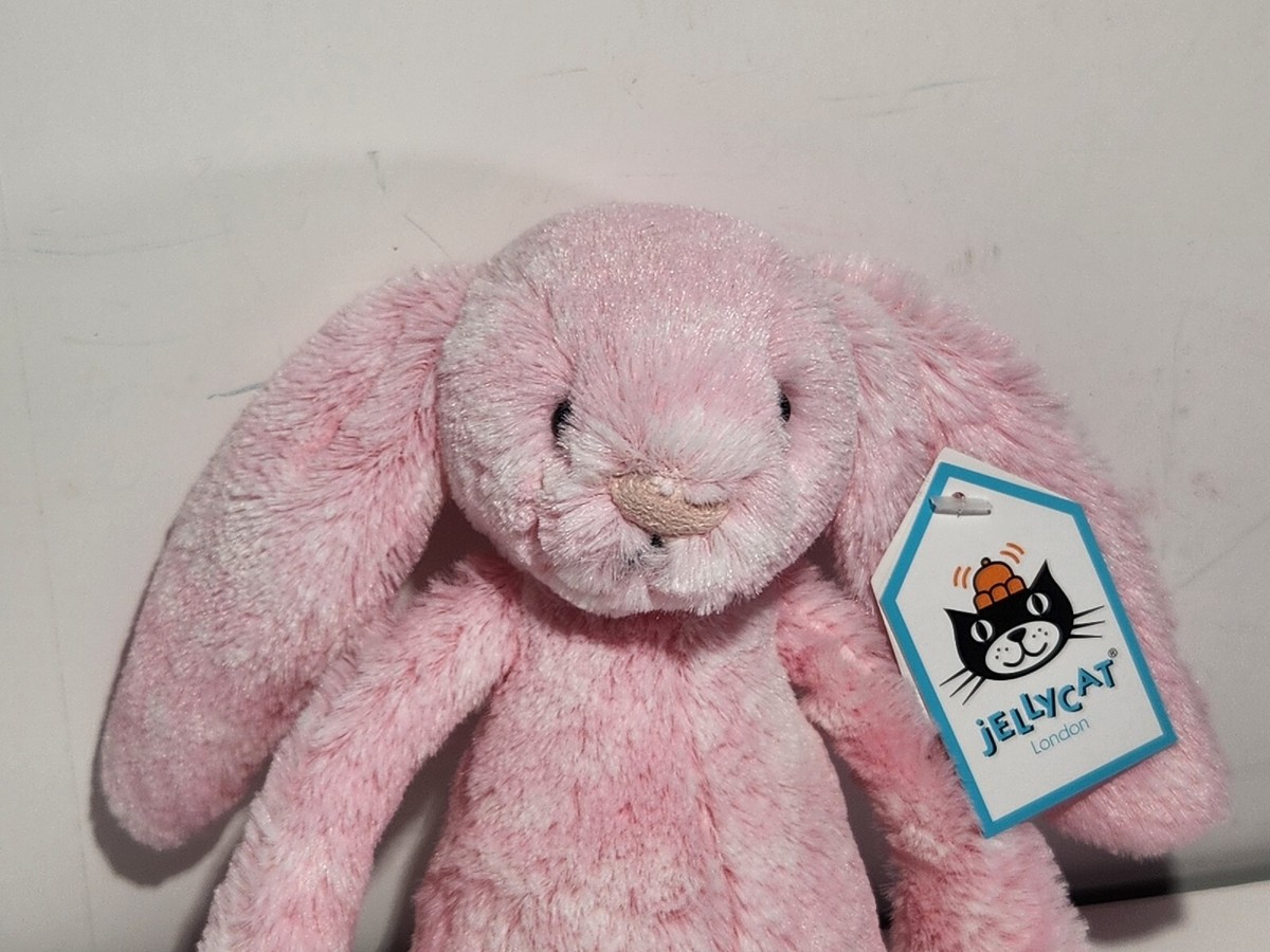 Jellycat Bashful Peony Bunny klein 8 Zoll rosa Plüschhase