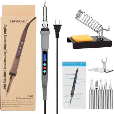 Welding Soldering Iron with Thermostatic Digital-Controlled and LCD Screen Disp