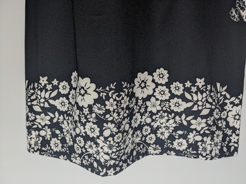 Designer New York Company Black And White Floral Dress Sheath Dress Size 10 Euc - Picture 8 of 10