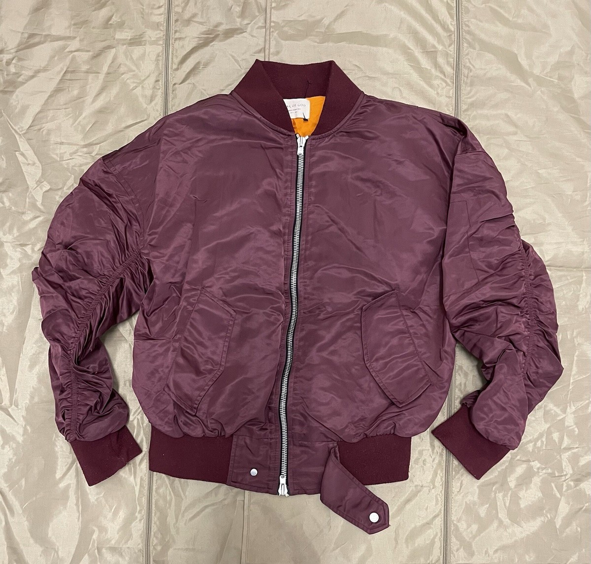 Fear Of God Men's Burgundy Fourth Collection Bomber Size M $2300