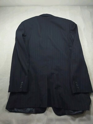 Vintage Brooks Brothers Mens Suit Blue 44 Jacket 36 Pants Full