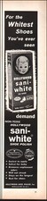 1960 Vintage ad sani-white shoe polish retro box art shoe care 09/17/24