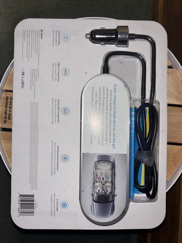 Inversor de alimentación para automóvil Atomi 2x tomacorriente AC 110V, puertos USB-C, puerto de carga USB inteligente - Imagen 2 de 2