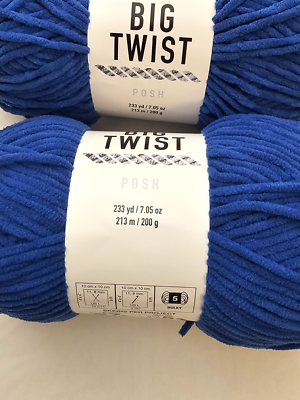 Big Twist POSH Yarn - BLUEBERRY JAM - Set of 4 - Dye Lot# JF24-018