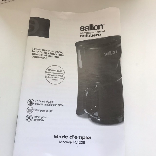 Salton FC1205 1-cup Coffee Maker Black 