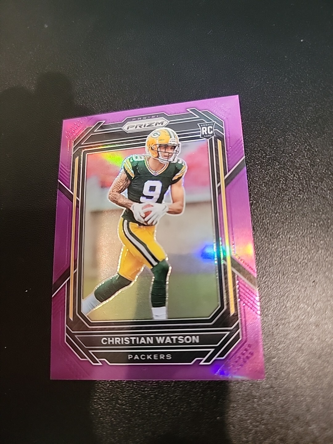 2022 Panini Prizm #314 Christian Watson True Purple Rookie RC Packers 124/125