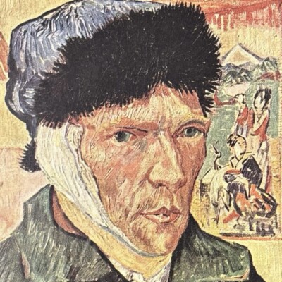Artist Vincent Willem van Gogh Self-Portrait Original Vintage Art Print 1930 s