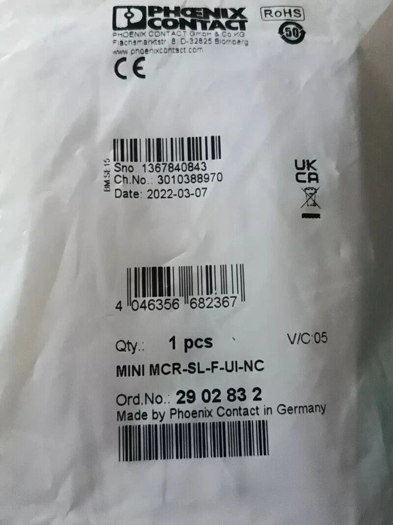 NEW Phoenix Contact MINI MCR-SL-F-UI-NC 2902832 Isolator #P