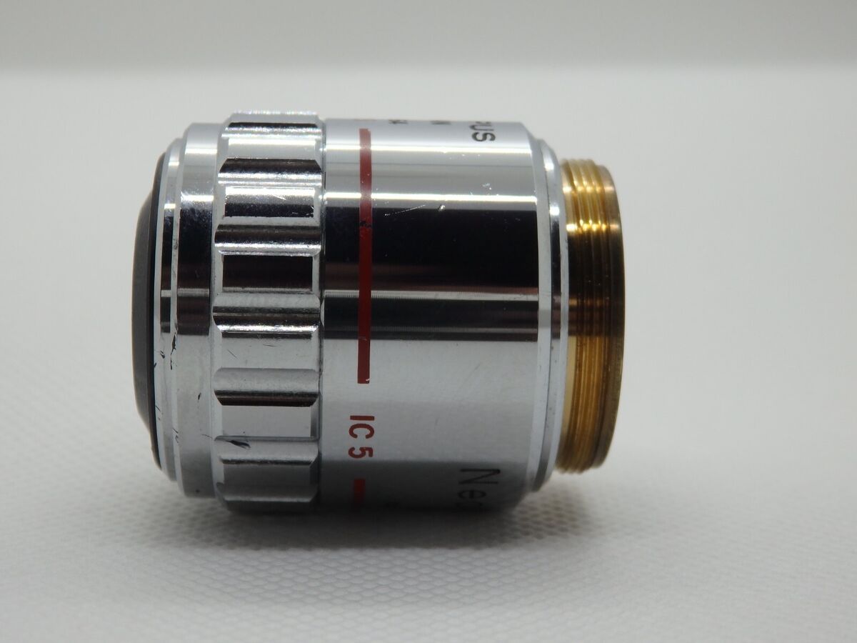 OLYMPUS NEOSPLAN 5x 0.13 F=180 MICROSCOPE OBJECTIVE LENS 5X OLYMPUS NEOSPLAN 5x 0.13 F=180 MICROSCOPE OBJECTIVE LENS 5X