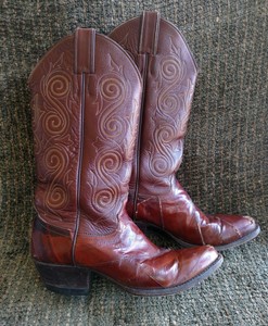 justin eel skin boots