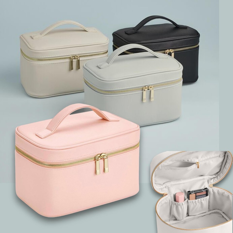 BagBase BG763 Boutique Vanity Case Chic LeatherLook Makeup & Travel