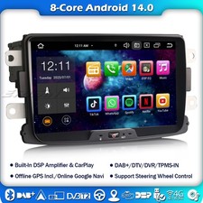 4+64GB Android 14 Autoradio Renault Dacia Duster Logan Dokker Lodgy GPS BT5.0 FM