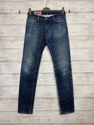 Acne Studios North Dark Blue Trash Washed Jeans