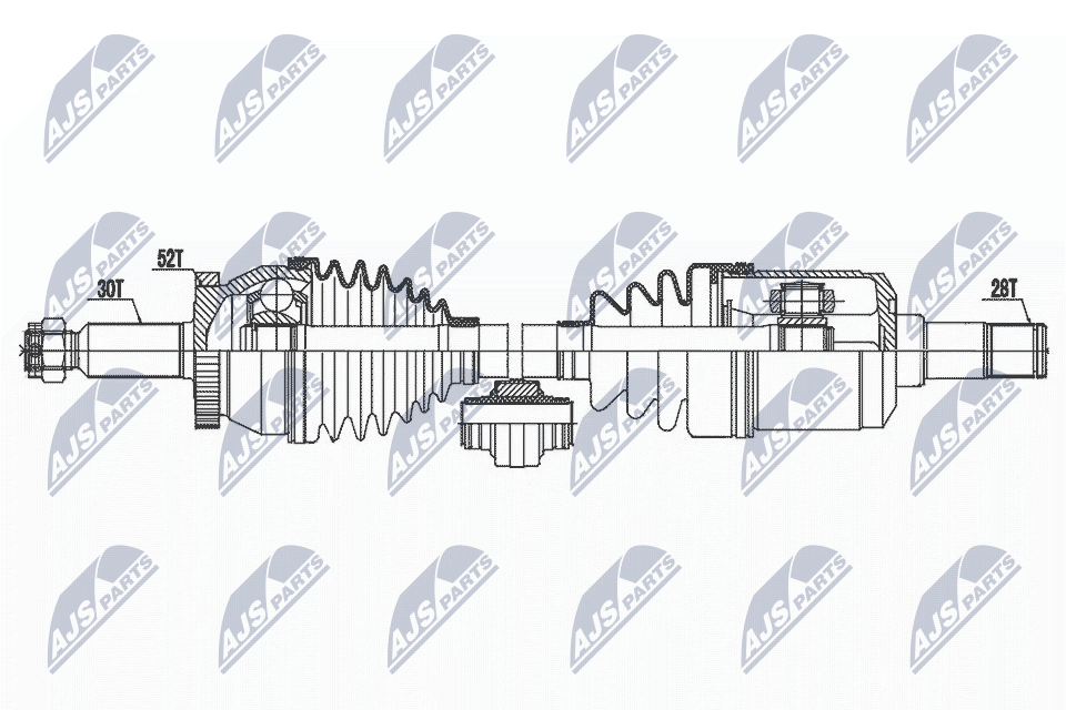 DRIVE SHAFT NPW-HY-597 FOR HYUNDAI SANTA/FÉ/II KIA D4HB 2.2L D4EB 2.2L 4cyl 2.2L - Image 4