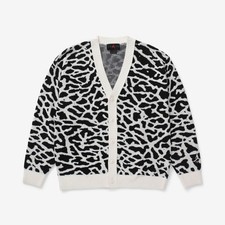 Size L Nike Men's Air Jordan Flight Heritage Cardigan Phantom Black DV7573-030