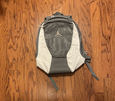Men Vintage Nike Air Michael Jordan 12 XII Flint Grey School Gym Backpack Bag kd