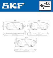 Vkbp 80175 A SKF Bremsbelagsatz, Scheibenbremse FüR Infiniti,Nissan