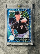 Tyler Mattison 2021 Prizm Draft Picks Blue Velocity Prizm Parallel