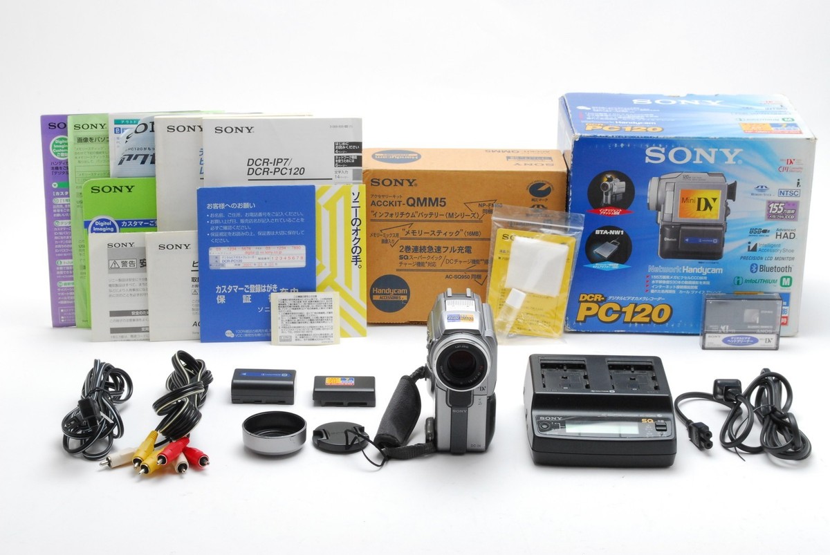 N MINT in Box] SONY Handycam DCR-PC120 MiniDV Camcorder Video