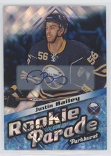 2016-17 Upper Deck Parkhurst Rookie Parade Blue Justin Bailey #RP3 Auto k2t