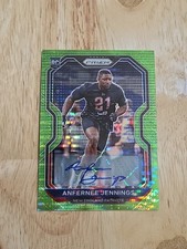 2020 Prizm ANFERNEE JENNINGS Neon Green Pulsar Autograph #371 Rookie Auto