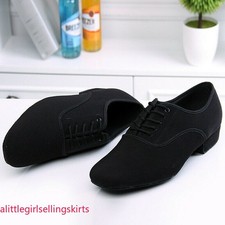 Men Modern Dance Shoes Adult Latin Tango Ballroom Shoes Low Heel Soft Bottom New
